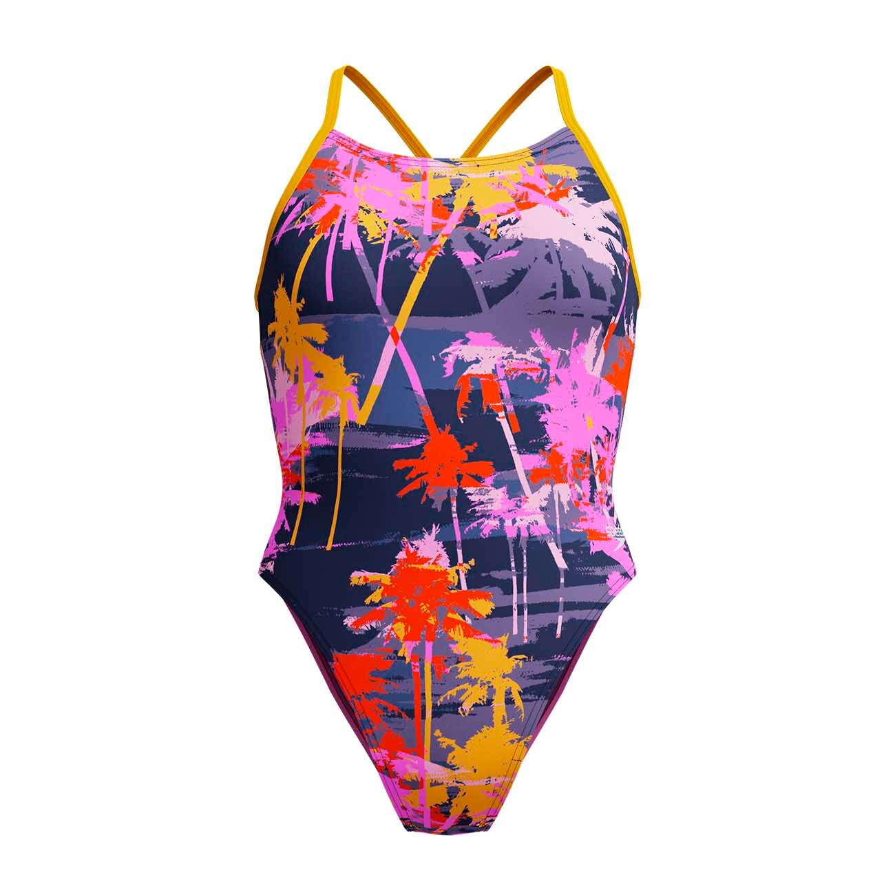 Imagem 0 de Fato de Banho de Natação Womens Allover Digital Lattice Tie-back Speedo