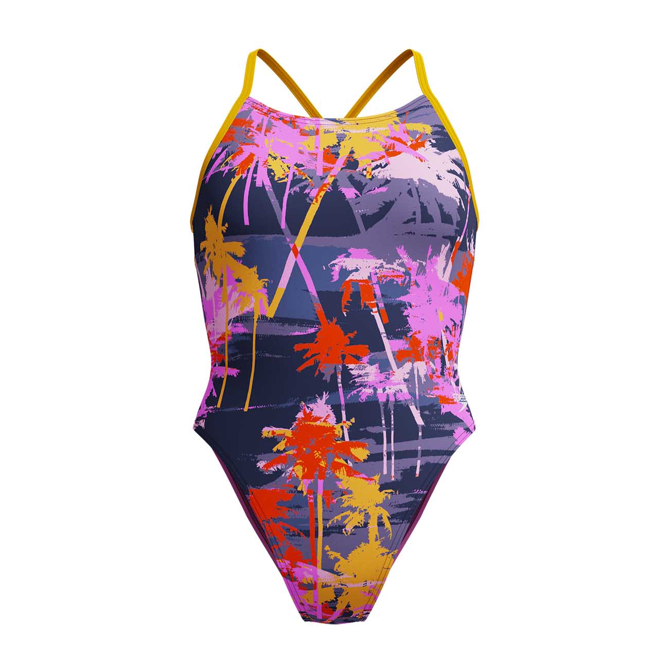 Imagem 0 de Fato de Banho de Natação Womens Allover Digital Lattice Tie-back Speedo