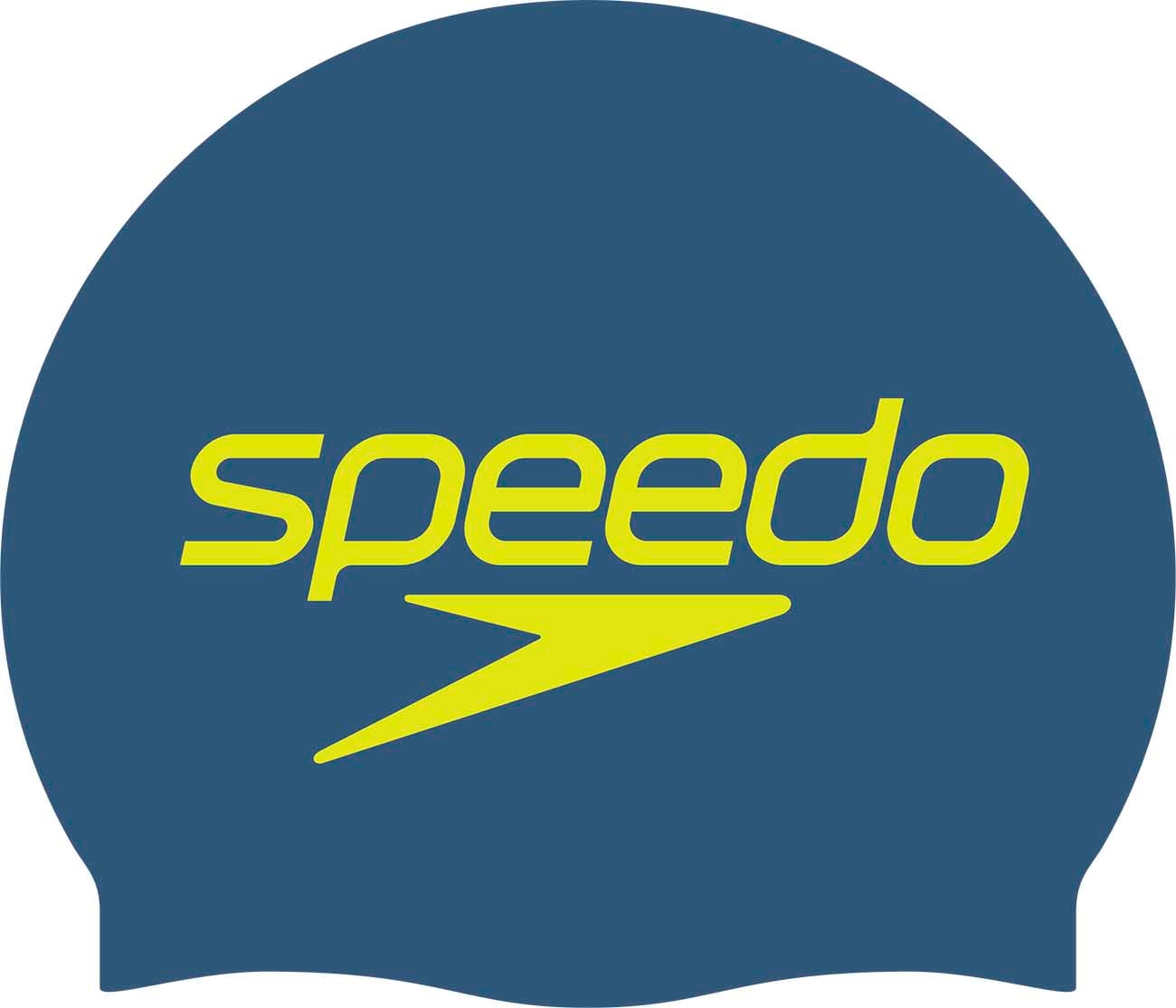 Chapéu de Natação Printed Silicone Cap Speedo Azul-marinho-1