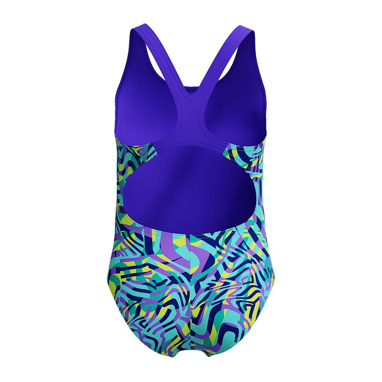 Fato de Banho de Natação Infantil Digital Allover Splashback Speedo Multicolor-3