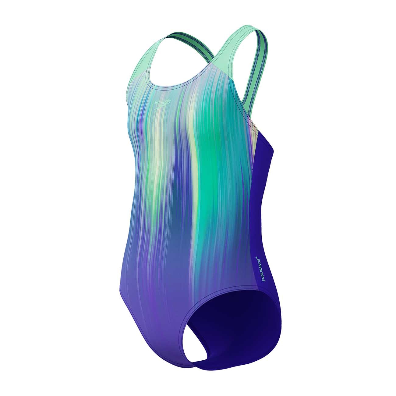 Fato de Banho de Natação Infantil Digital Placement Splashback Speedo Verde-2