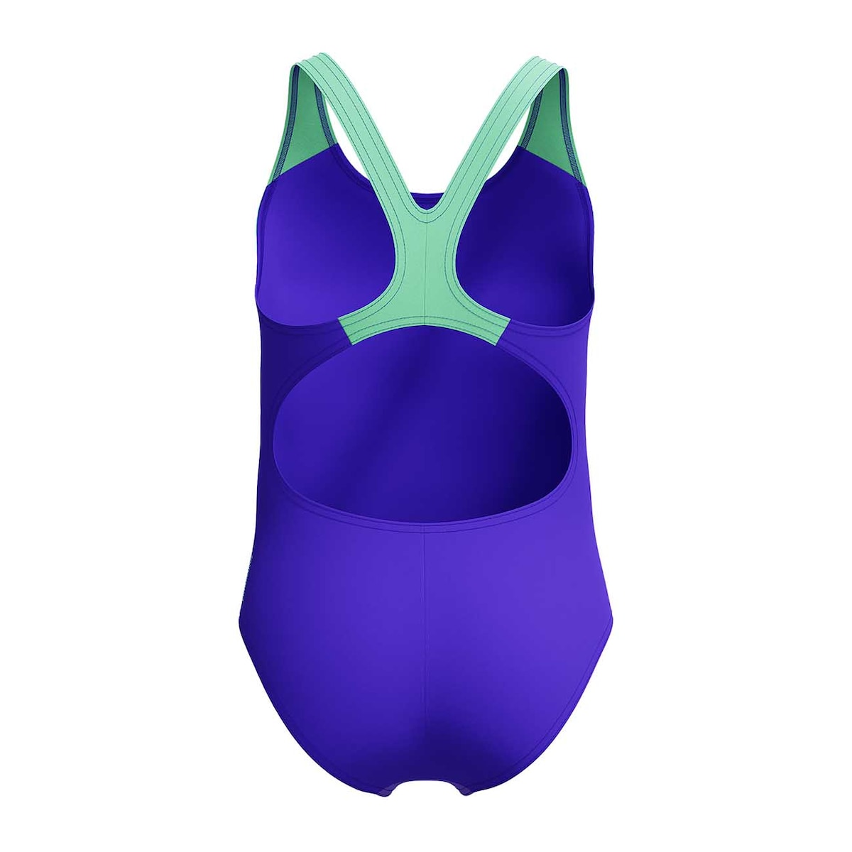 Fato de Banho de Natação Infantil Girls Digital Placement Splashback Speedo Azul / Verde-2