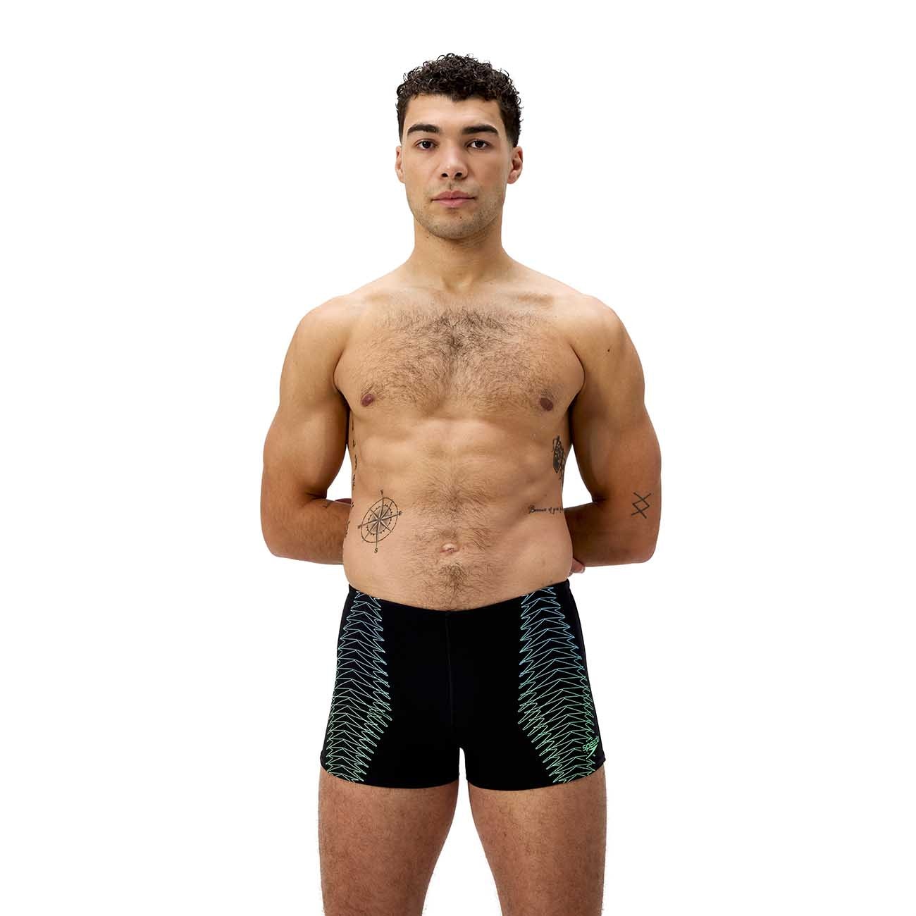 Imagem 0 de Fato de Banho de Natação Duo Logo Print Aquashort Speedo