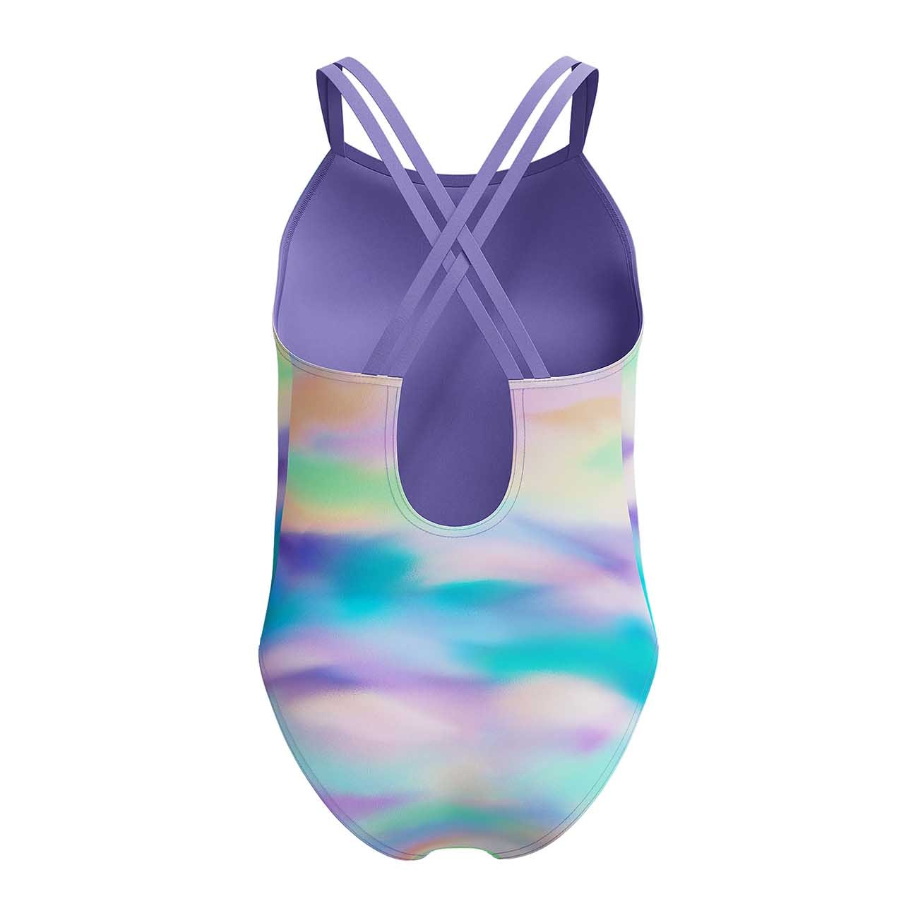 Fato de Banho de Natação Infantil Printed Pulseback Speedo Rosa-3