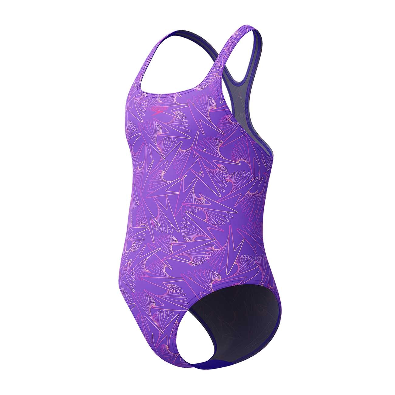 Fato de Banho de Natação Infantil Hyperboom Allover Medalist Speedo Roxo-2