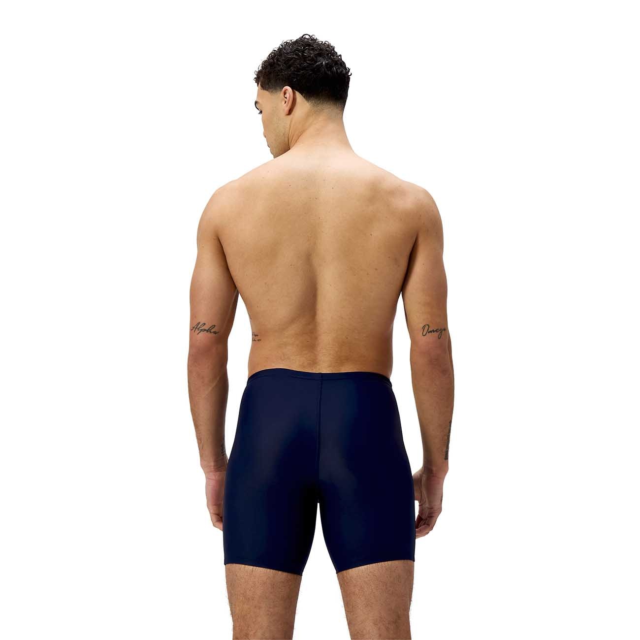 Fato de Banho de Natação Duo Logo Print Mid Jammer Speedo Azul-2