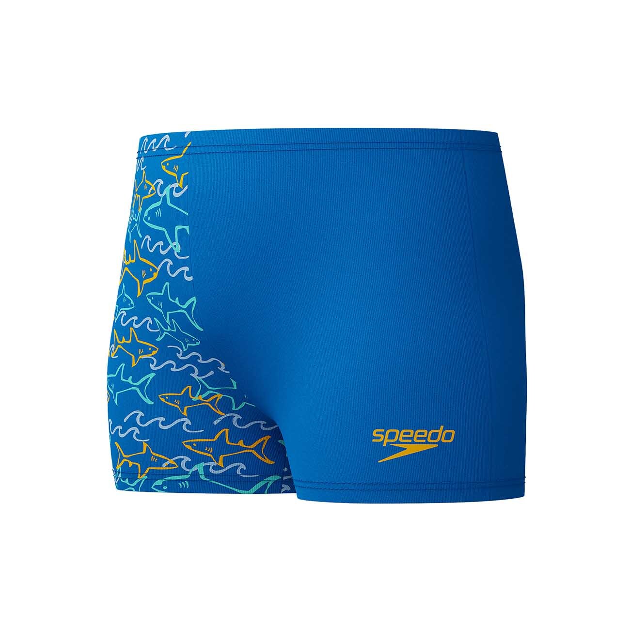 Fato de Banho de Natação para Bebés Infant Boys Digital Allover Aquashort Speedo Azul-2