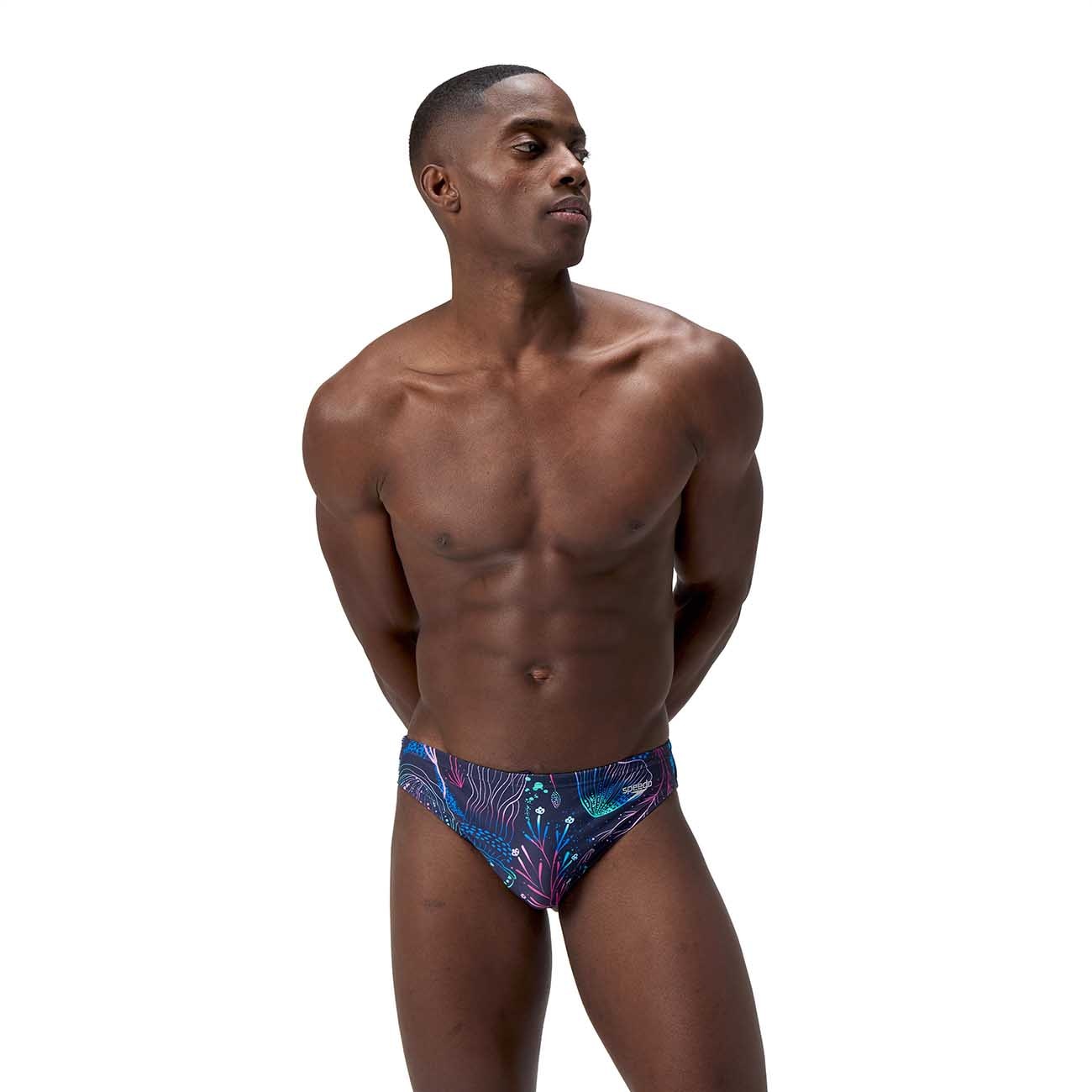 Fato de Banho de Natação Eng Print Beachstar Brief 2 Speedo Rosa-1