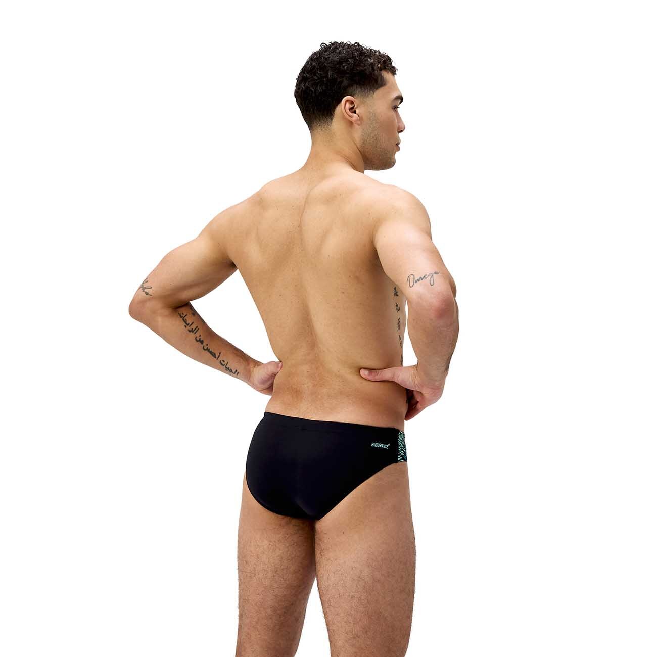 Fato de Banho de Natação Endurance+ Tech Panel 7cm Brief Speedo Preto-2