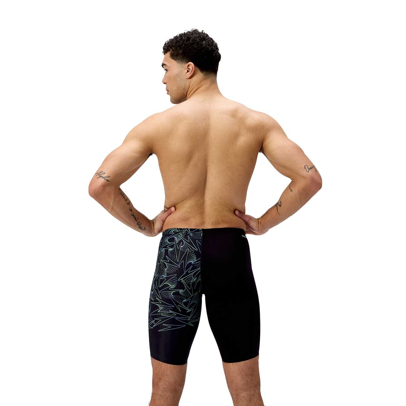 Fato de Banho de Natação Hyperboom V-cut Jammer Speedo Preto-2