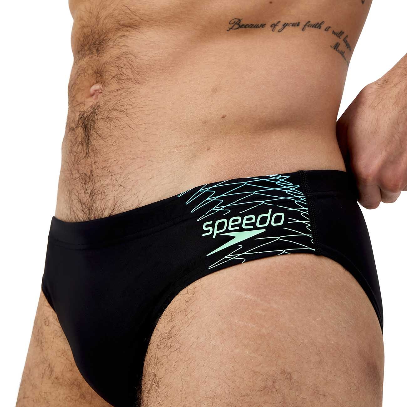 Fato de Banho de Natação Medley Logo 7cm Brief Speedo Verde-3