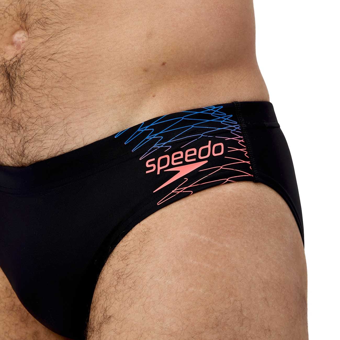 Fato de Banho de Natação Medley Logo 7cm Brief Speedo Vermelho-3