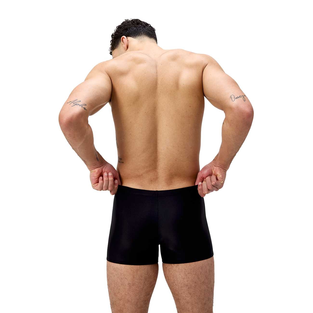 Fato de Banho de Natação Medley Logo Aquashort Speedo Preto-2