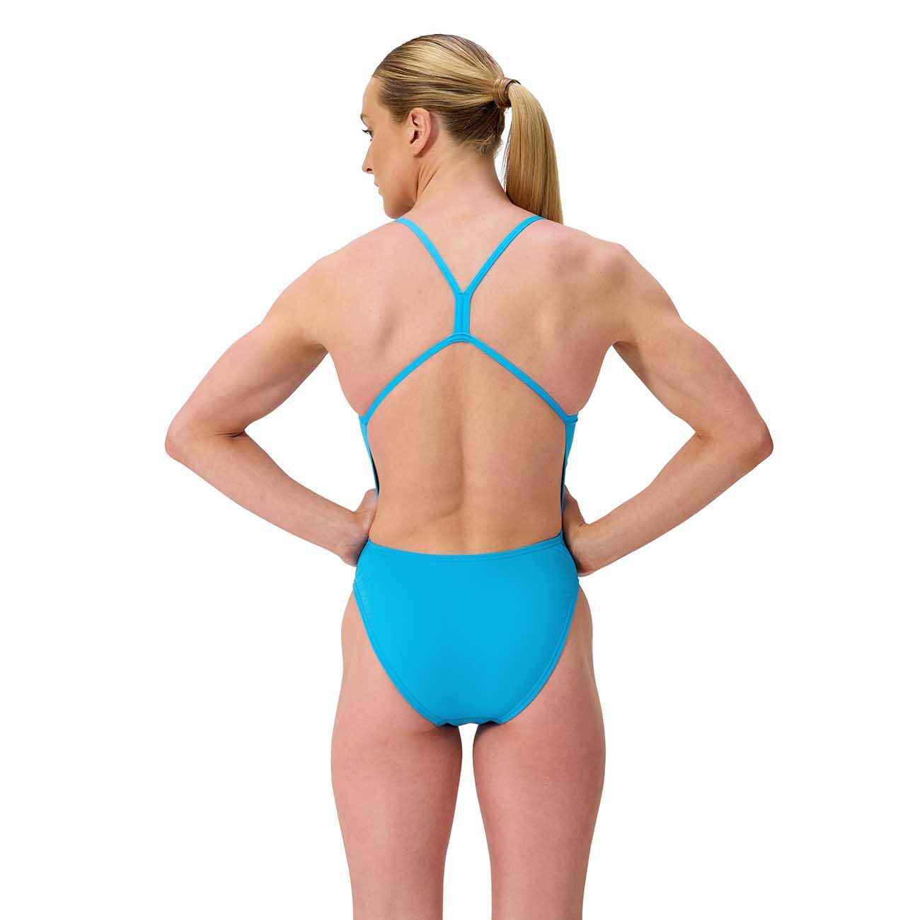 Fato de Banho de Natação Fl Solid V Back 2 Speedo Azul-2