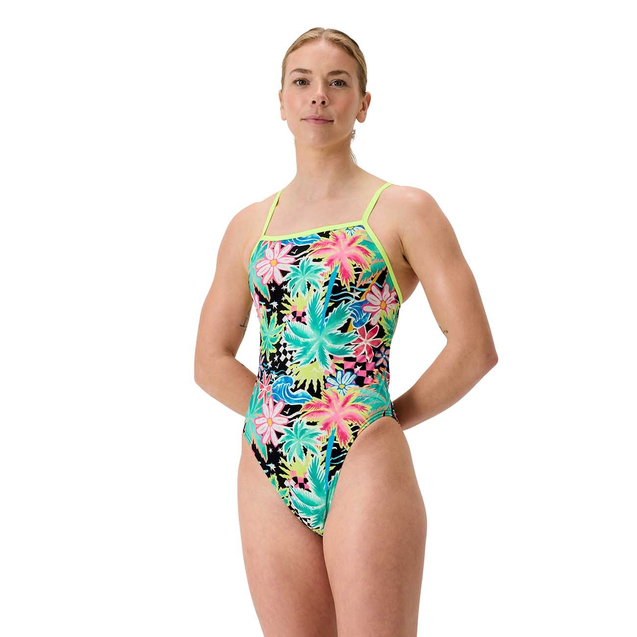 Imagem 0 de Fato de Banho de Natação Fl Printed V Back 2 Speedo