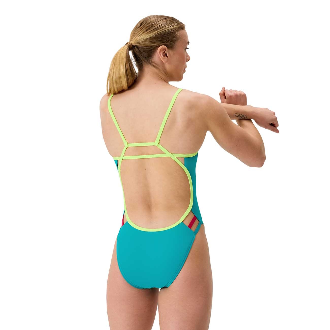 Fato de Banho de Natação Fl Solid Tri Back Speedo Azul-claro-2