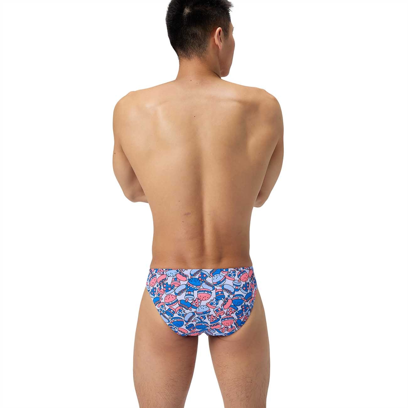 Fato de Banho de Natação Ml Printed Brief Speedo Azul-2