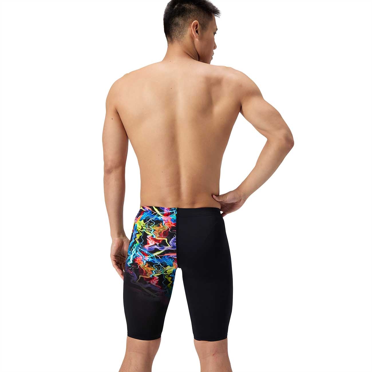 Fato de Banho de Natação Ml Placement Printed Jammer Speedo Preto-2