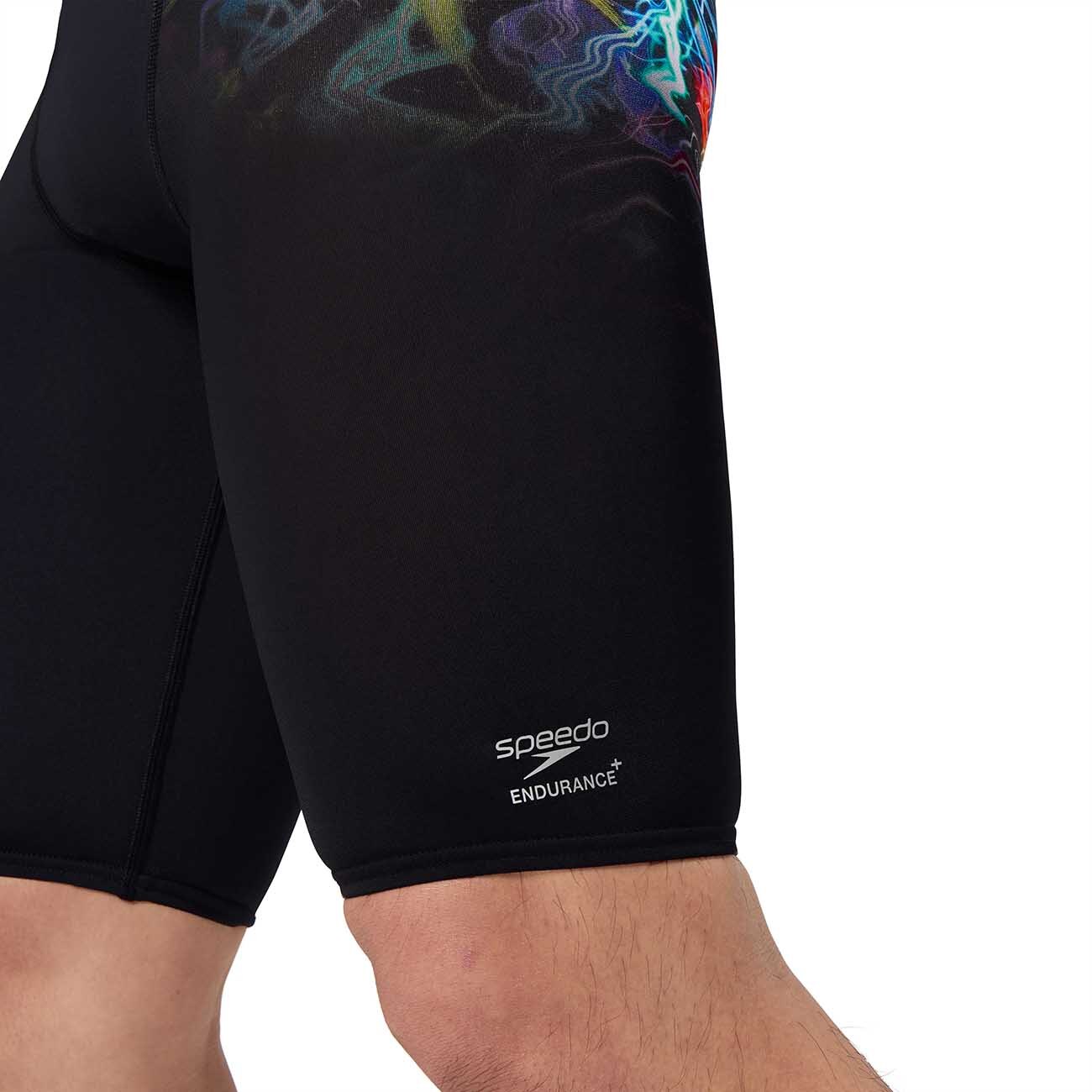 Fato de Banho de Natação Ml Placement Printed Jammer Speedo Preto-3