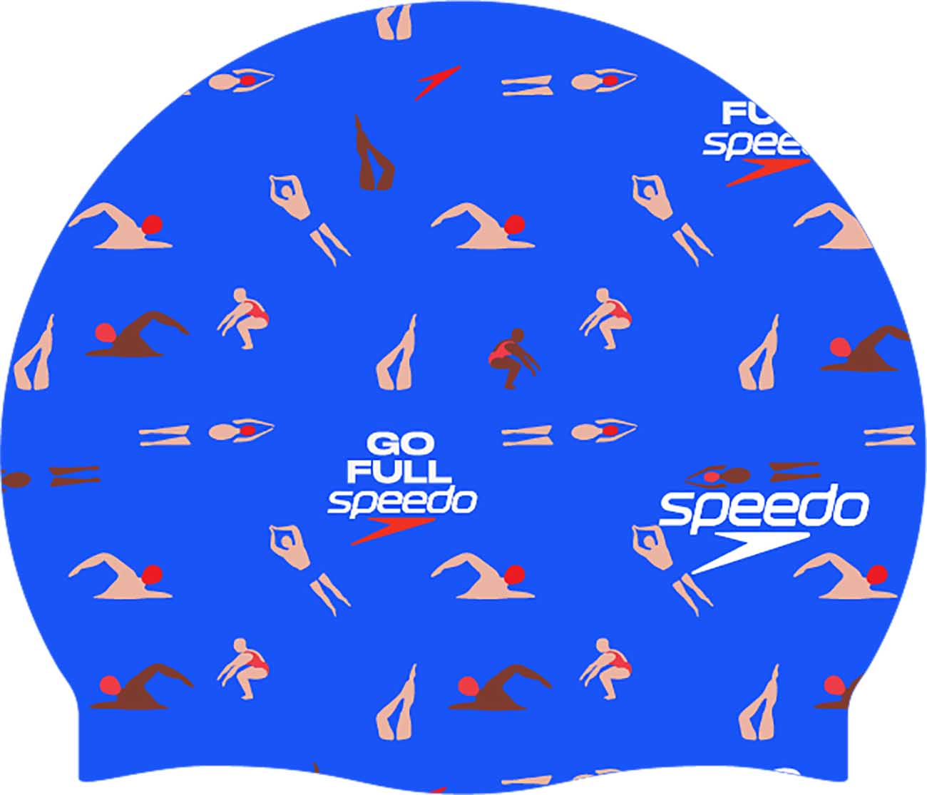Chapéu de Natação Printed Silicone Cap Speedo Multicolor-1