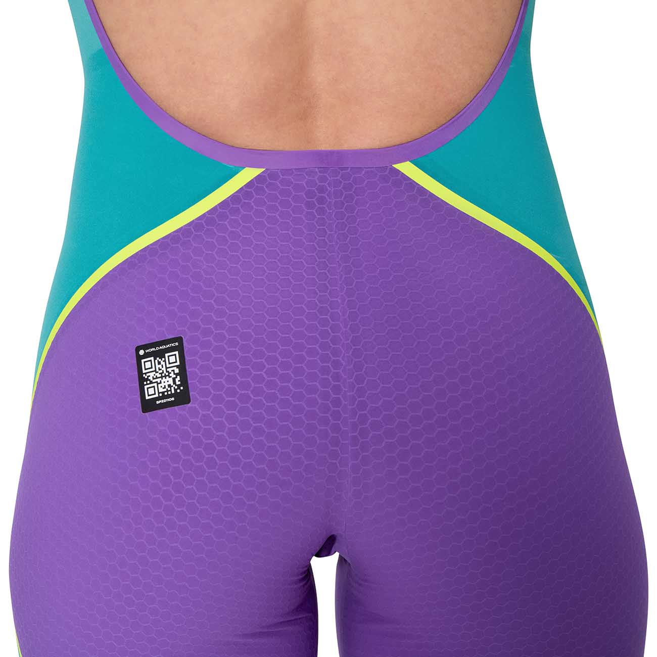 Fato de Banho de Natação Fastskin Lzr Pure Valor 2 Openback Kneeskin Speedo Turquesa-2