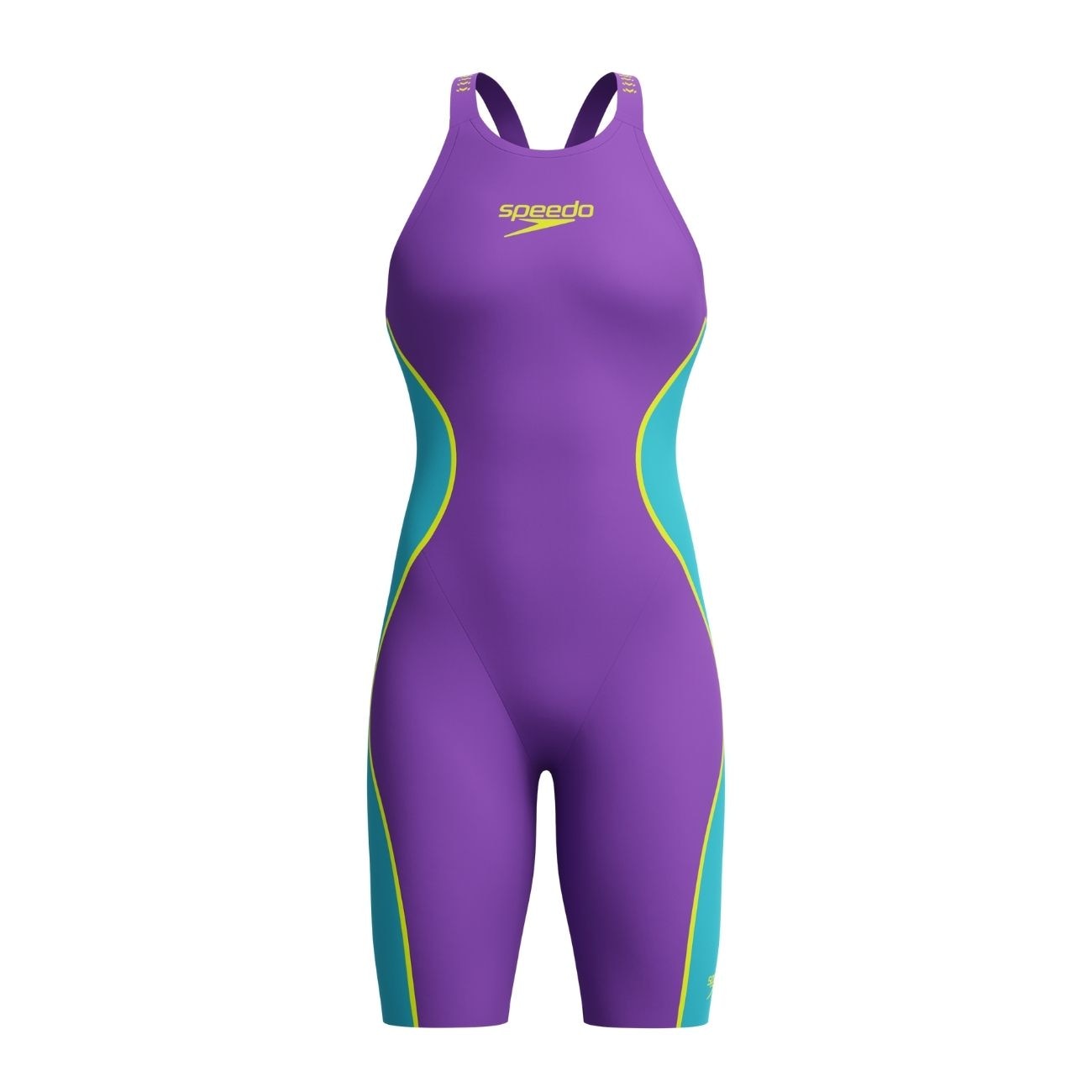 Fato de Banho de Natação Fastskin Lzr Pure Intent 2 Closedback Kneeskin Speedo Turquesa-1