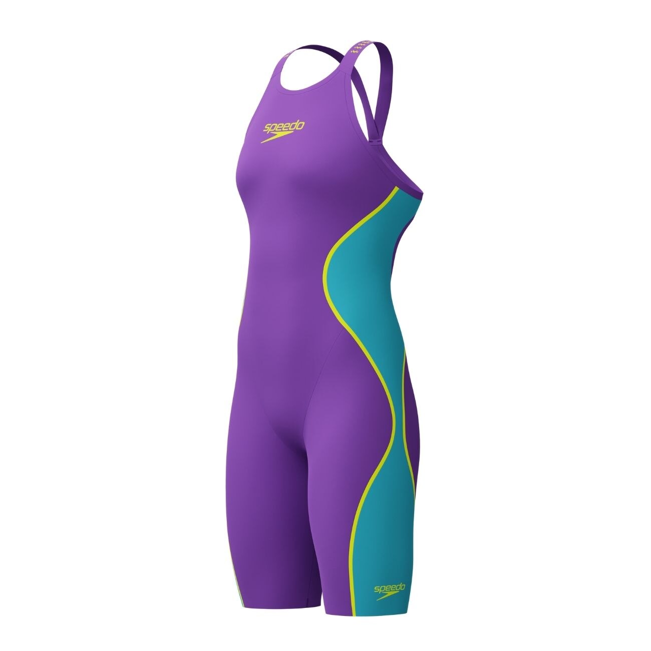 Fato de Banho de Natação Fastskin Lzr Pure Intent 2 Closedback Kneeskin Speedo Turquesa-2