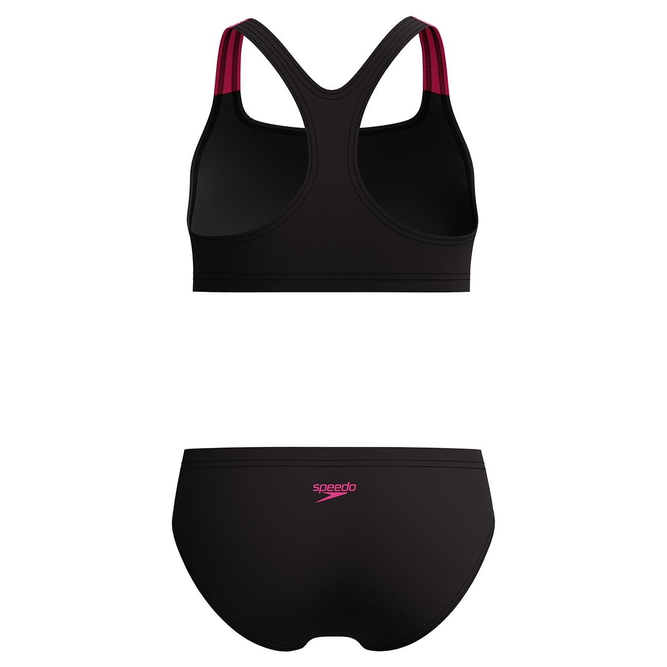 Fato de Banho de Natação Infantil Medley Logo Racerback Two Piece Speedo Cinzento-escuro-3