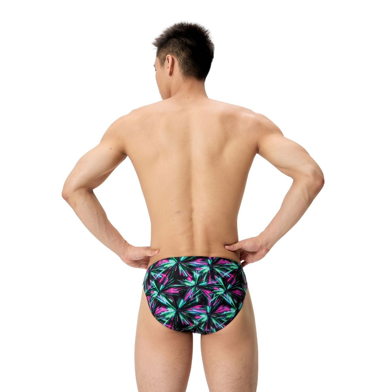 Fato de Banho de Natação Male Printed Brief Speedo Multicolor-3