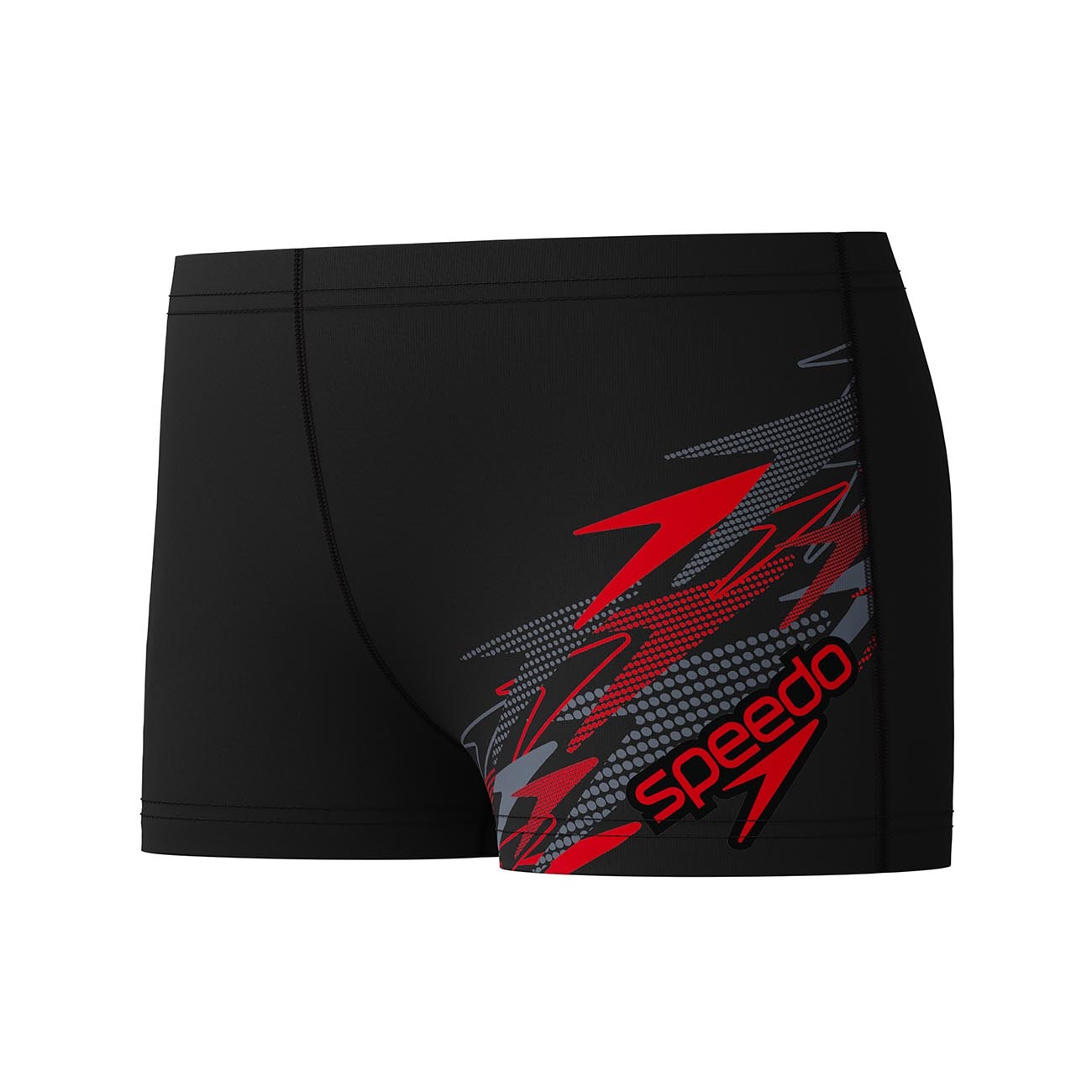 Fato de Banho de Natação Infantil Medley Logo Aquashort Speedo Cinzento-escuro-2