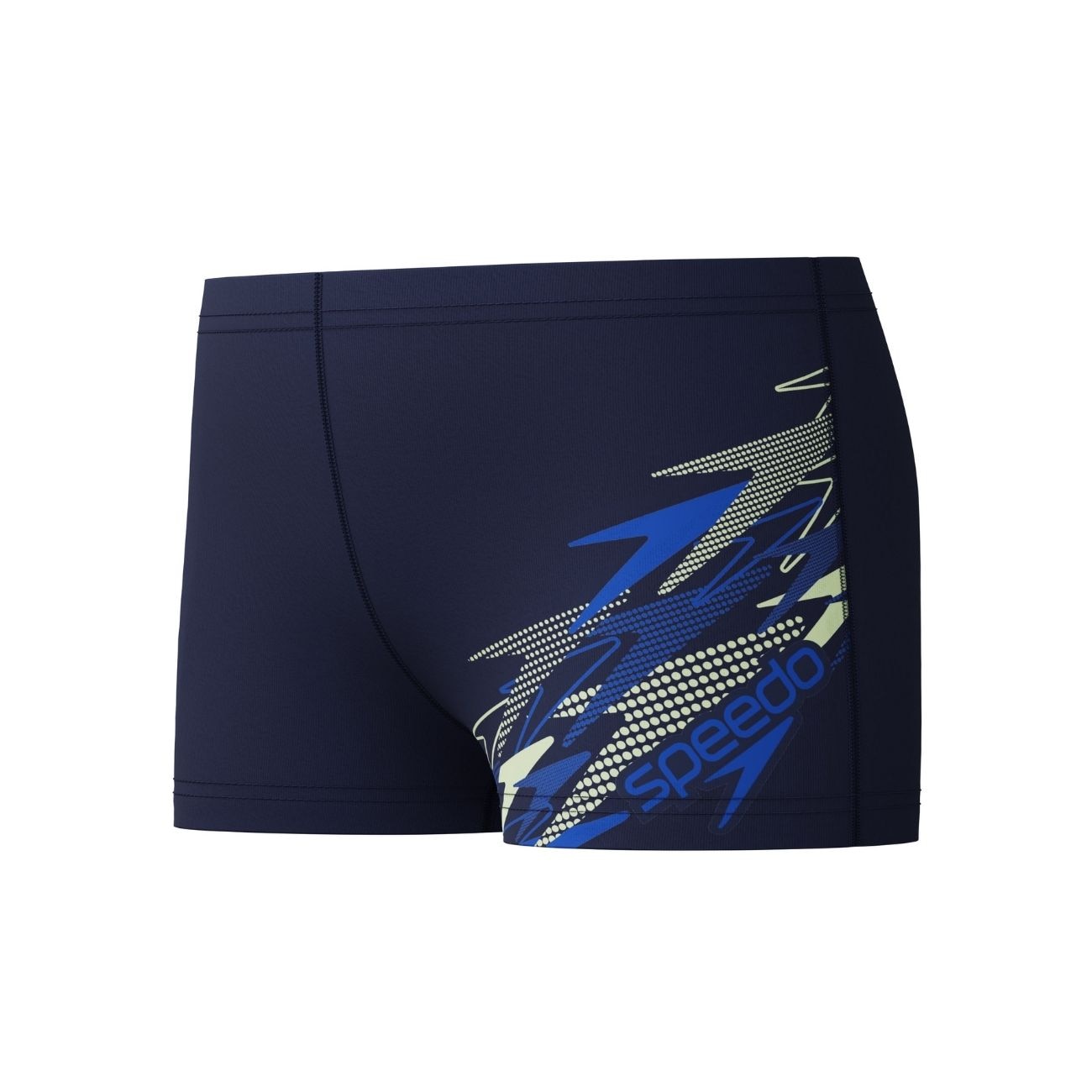 Fato de Banho de Natação Infantil Medley Logo Aquashort Speedo Azul-marinho-2