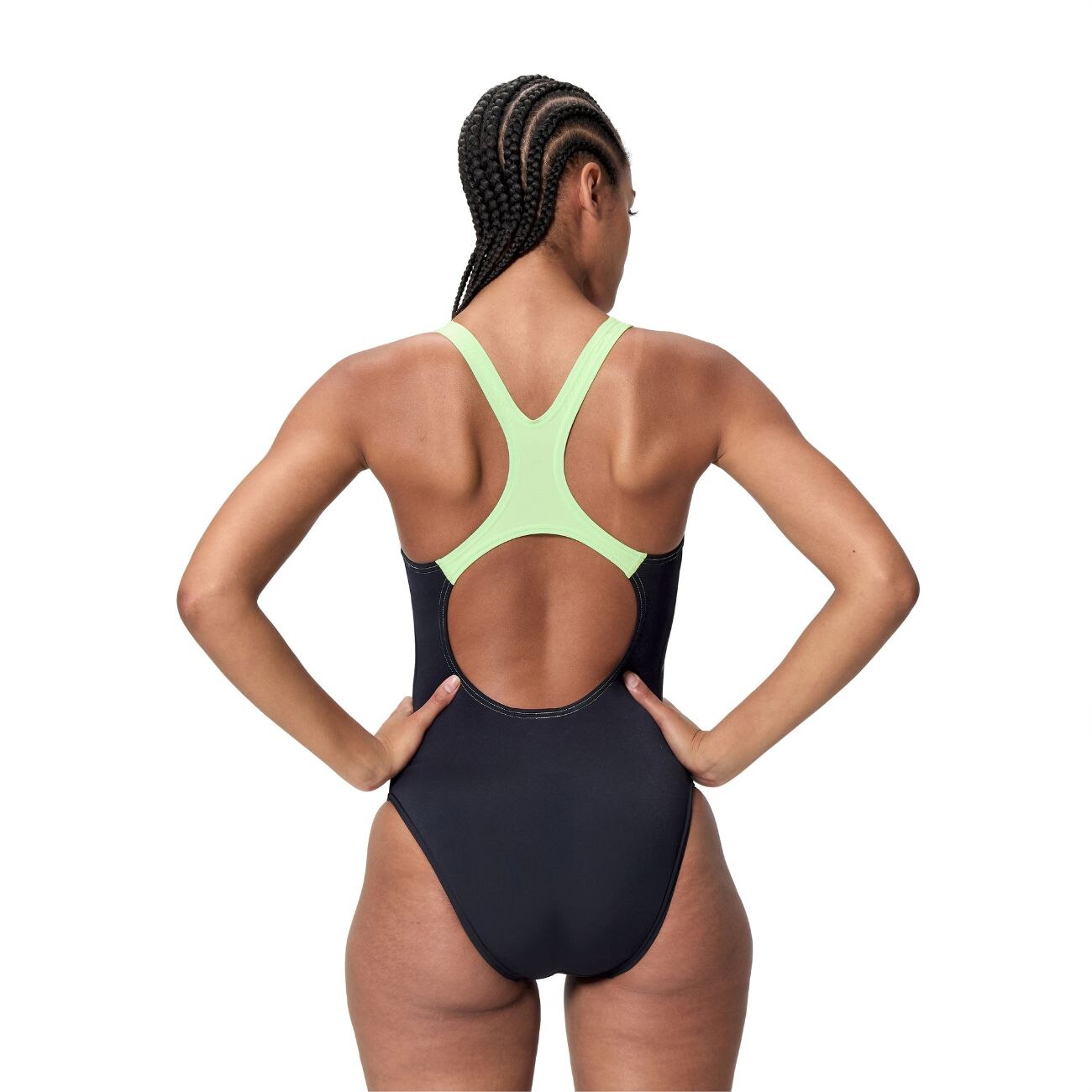 Fato de Banho de Natação Medley Logo Medalist One Piece Speedo Amarelo-3