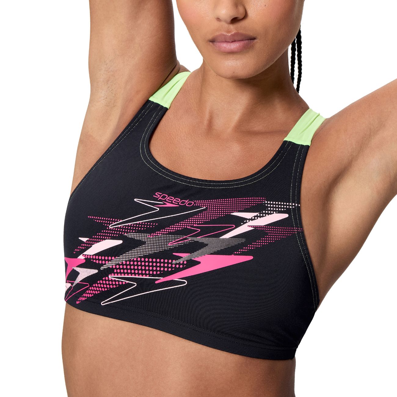 Biquíni de Natação Medley Logo V-back Two Piece Speedo Rosa-2