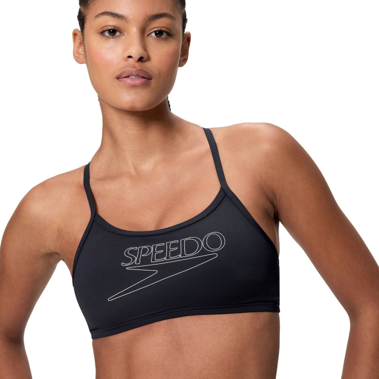 Biquíni de Natação Endurance+ Logo Thin Strap Two Piece Speedo Cinzento-2