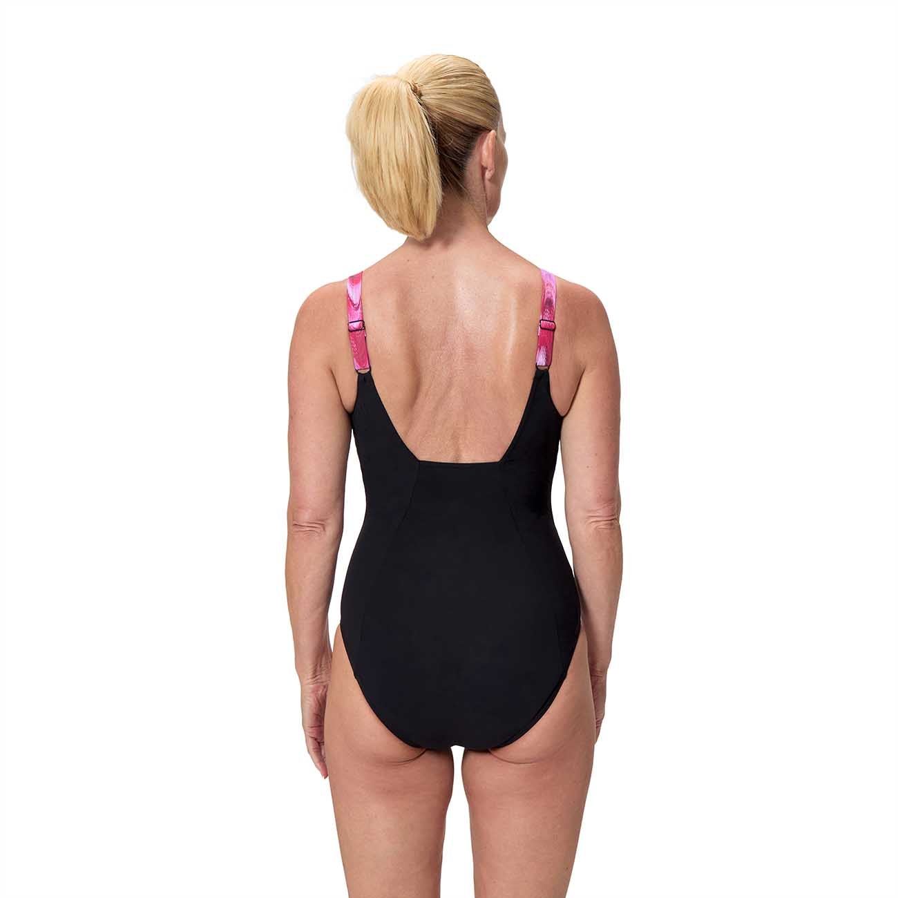Fato de Banho de Natação Print Contour Eclipse One Piece Speedo Rosa-3
