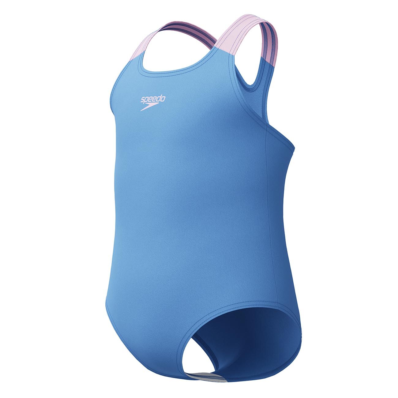 Fato de Banho de Natação Infantil Print Crossback One Piece Speedo Azul-2