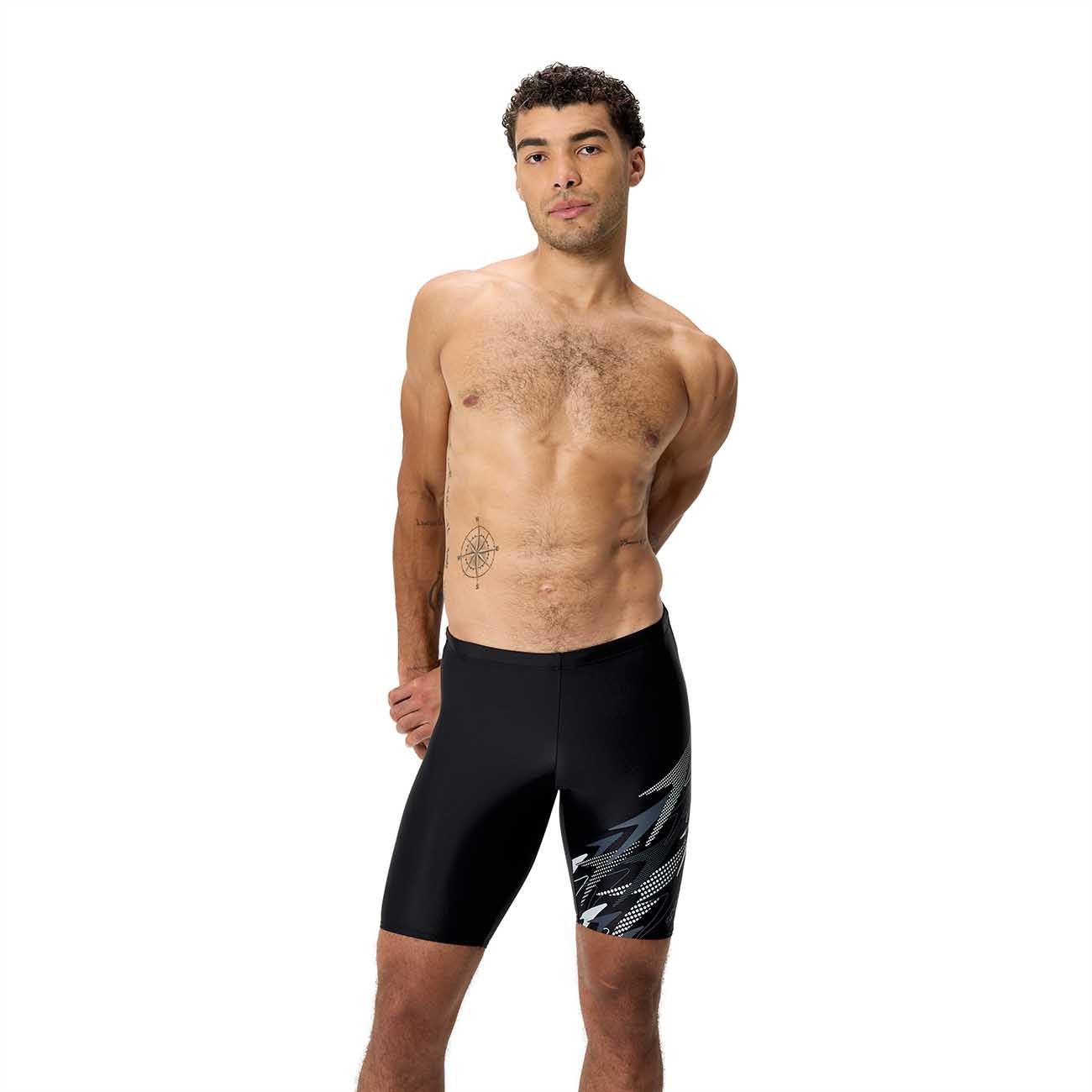Fato de Banho de Natação Medley Logo Jammer Speedo Cinzento-1
