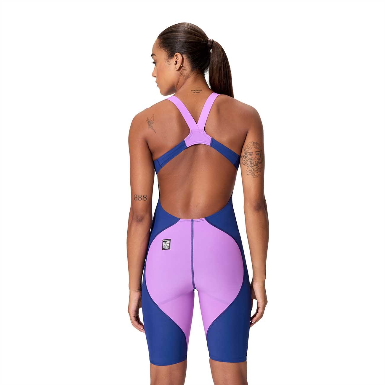 Fato de Banho de Natação Fastskin Lzr Ignite Kneeskin Speedo Azul-marinho-3