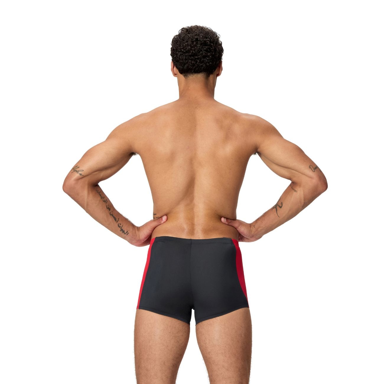 Fato de Banho de Natação Solid Splice Aquashort Speedo Vermelho-3