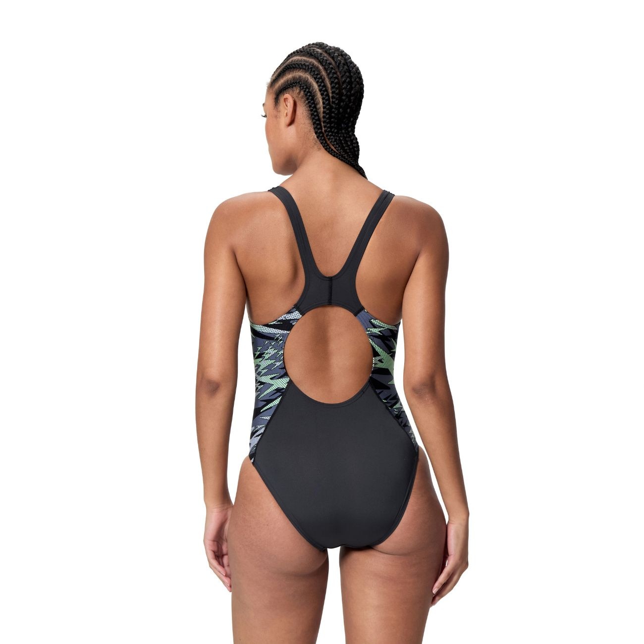 Fato de Banho de Natação Hyperboom Splice Muscleback One Piece Speedo Verde-3
