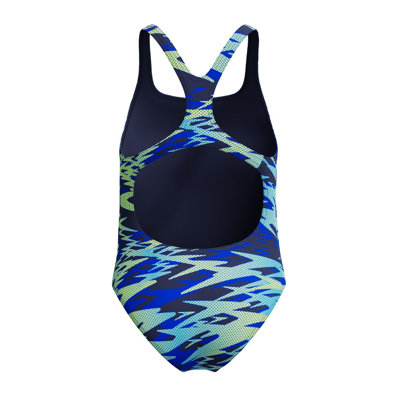 Fato de Banho de Natação Infantil Hyperboom Print Medalist One Piece Speedo Verde-3
