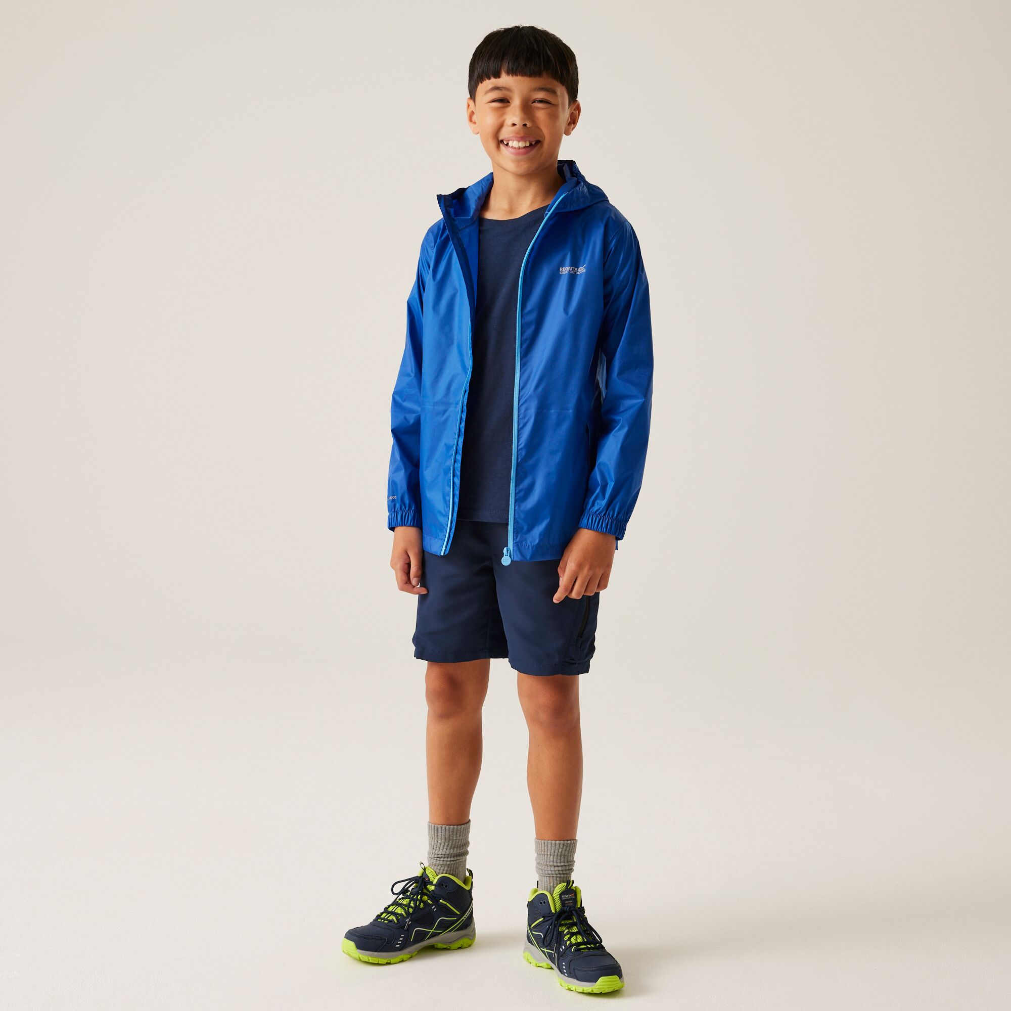 Impermeável Infantil Pack It Iii Regatta Azul-4