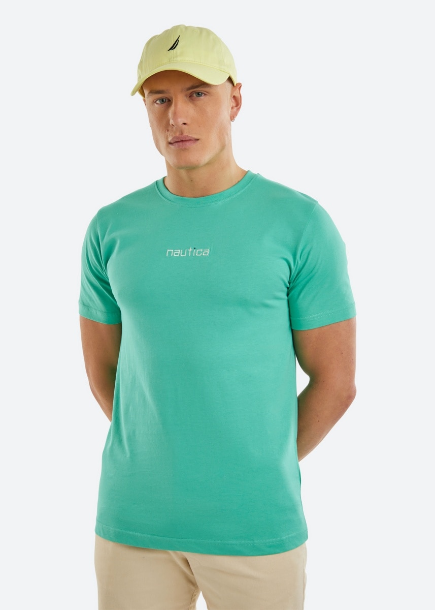 Imagem 0 de T-shirt em Verde de Manga Curta