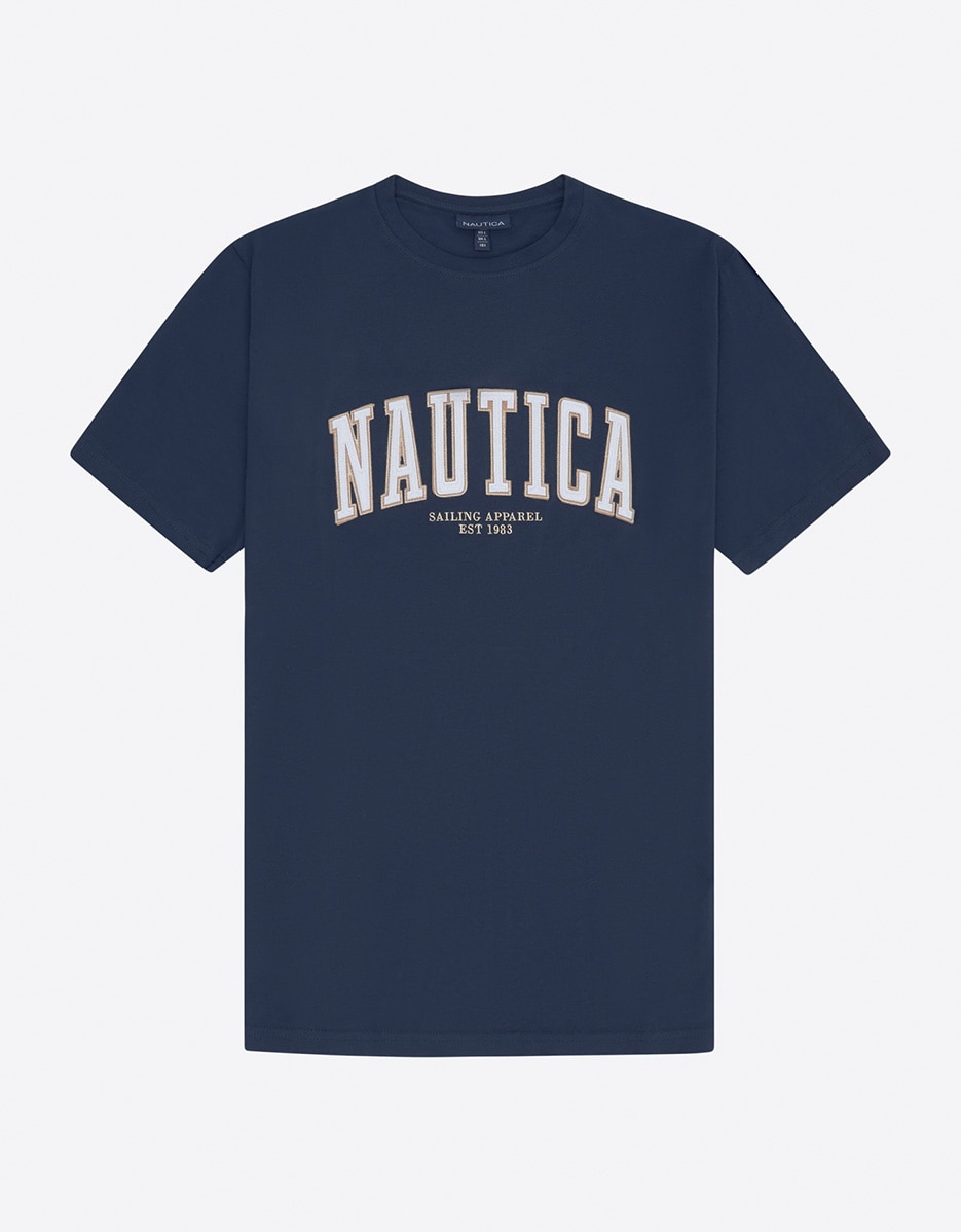 Imagem 0 de T-shirt com Gola Redonda de Manga Curta