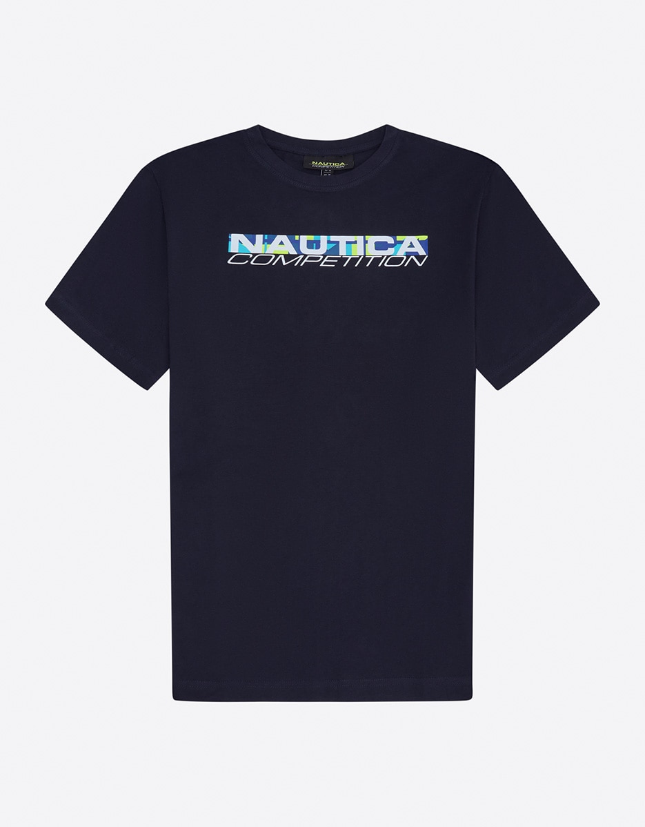 Imagem 0 de T-shirt com Gola Redonda de Manga Curta