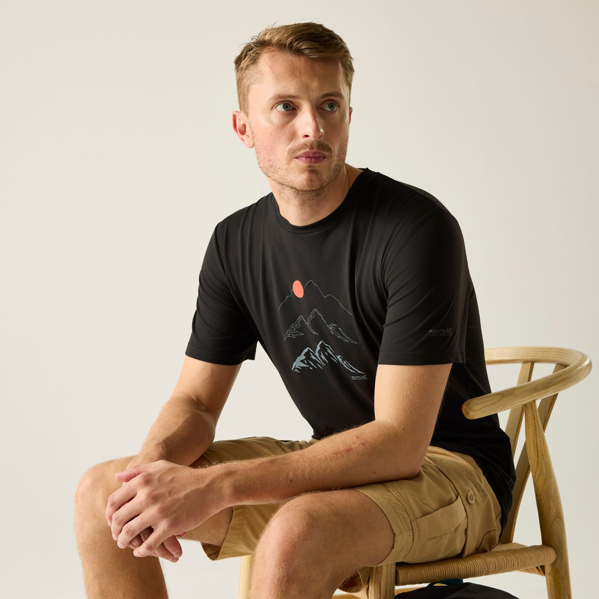 T-shirt Fingal Stretch Regatta Preto-5