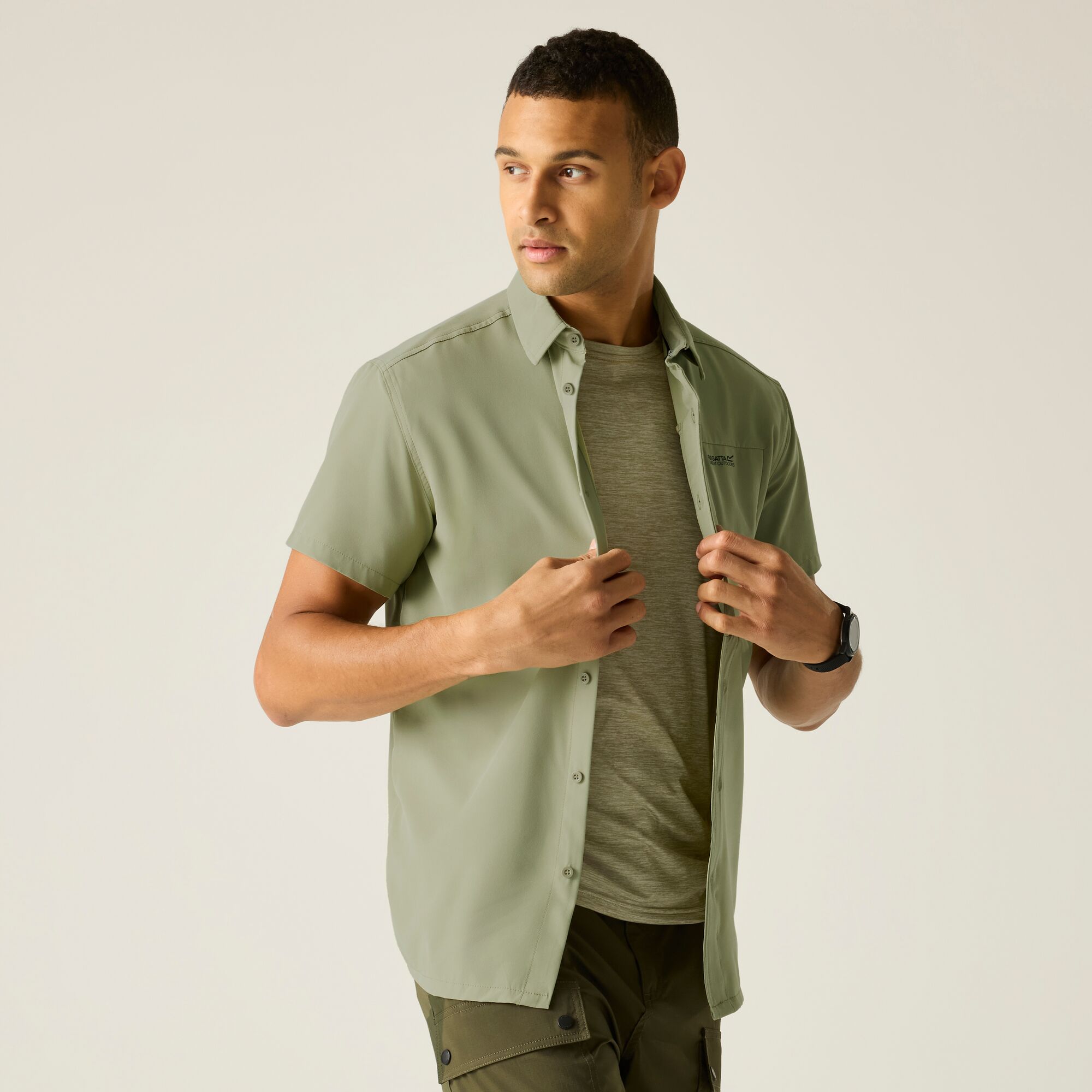 Camisa Travel Lght Regatta Verde-2