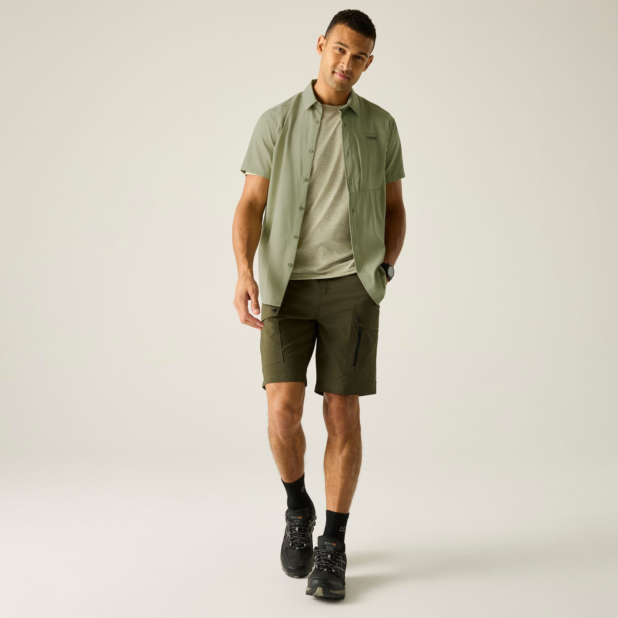 Camisa Travel Lght Regatta Verde-5