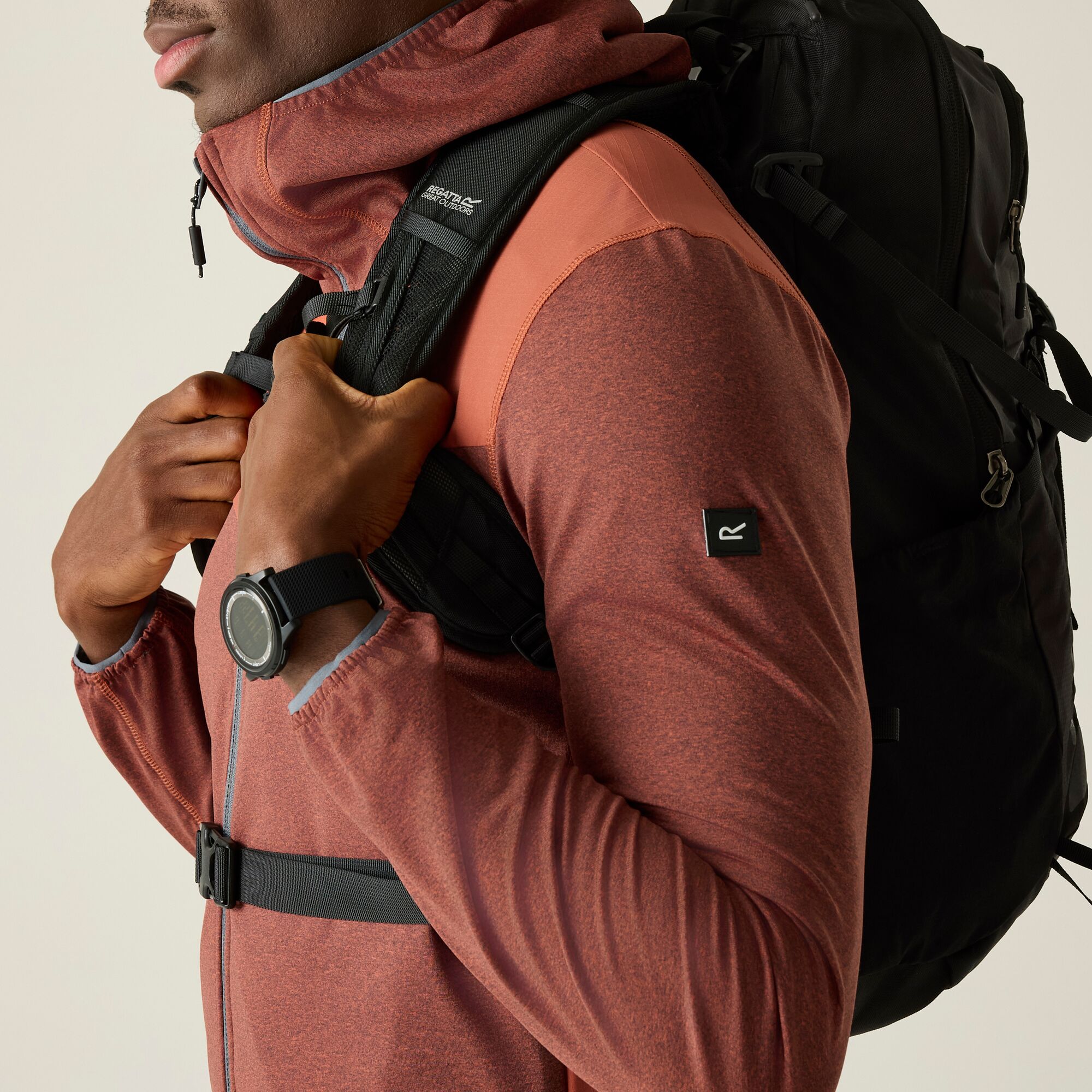 Casaco Finchdale Midlayer Regatta Vermelho-telha-4