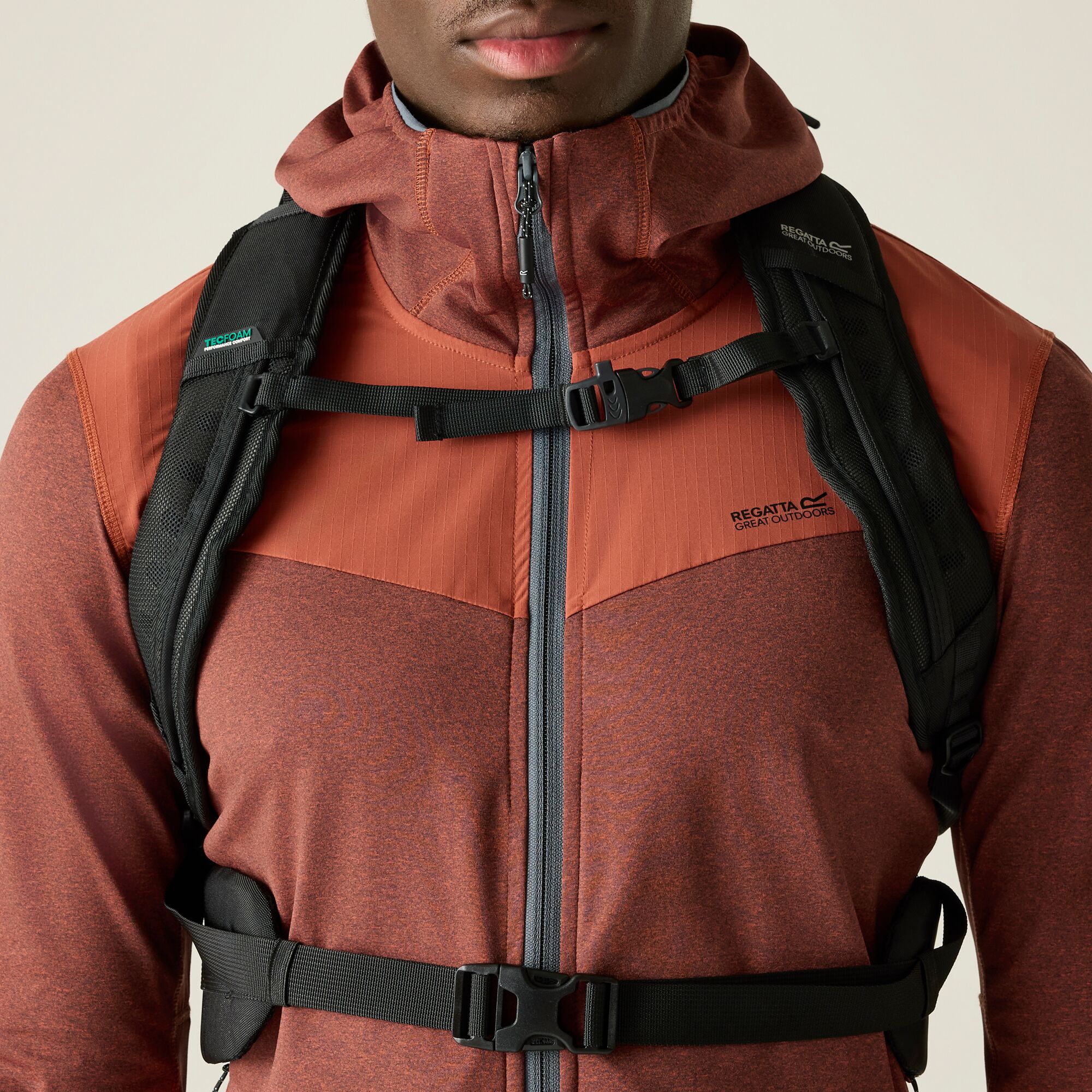 Casaco Finchdale Midlayer Regatta Vermelho-telha-5